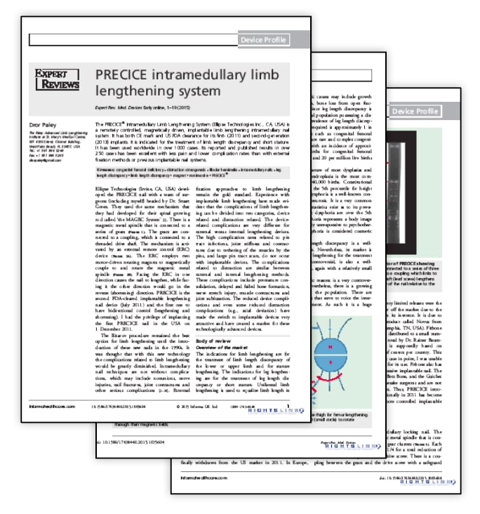 PRECICE INTRAMEDULLARY LIMB LENGTHENING SYSTEM